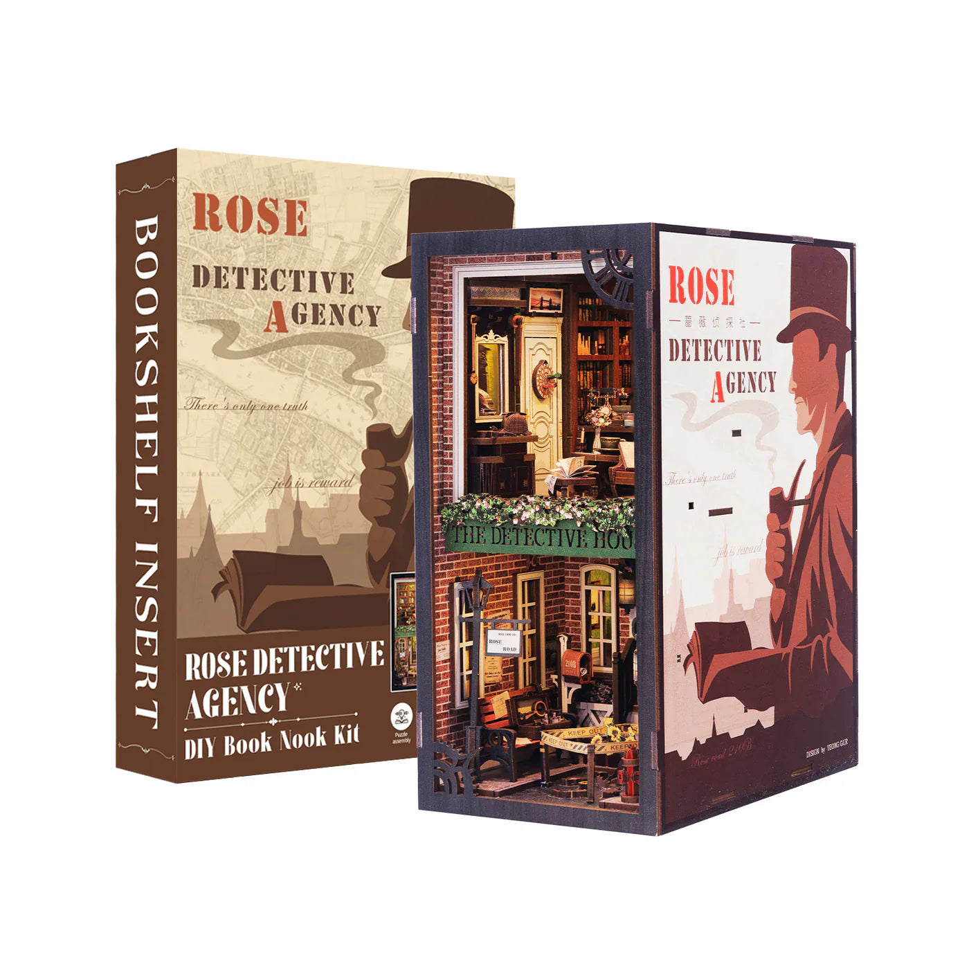 Book Nook "A Casa de Detetives" DIY (Faça Você Mesmo)