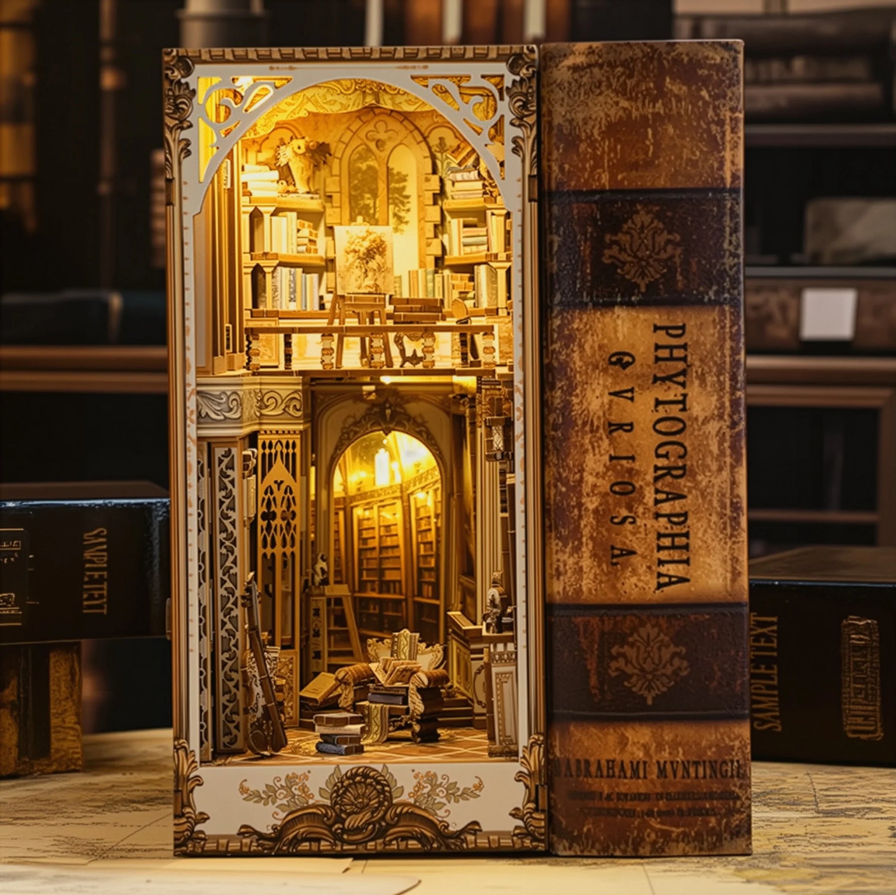 Book Nook "Biblioteca dos Sonhos Clássicos" DIY (Faça Você Mesmo)