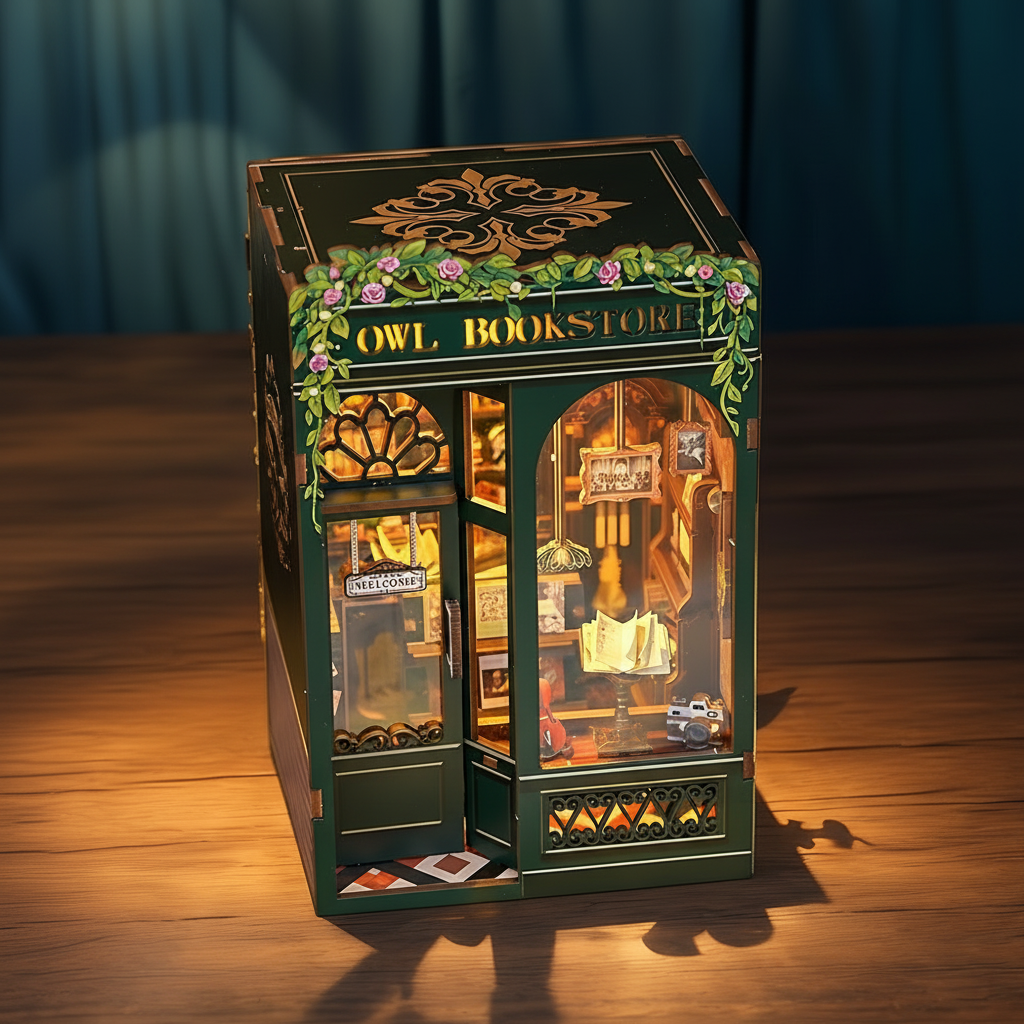 Book Nook "Livraria da Coruja" DIY (Faça Você Mesmo)