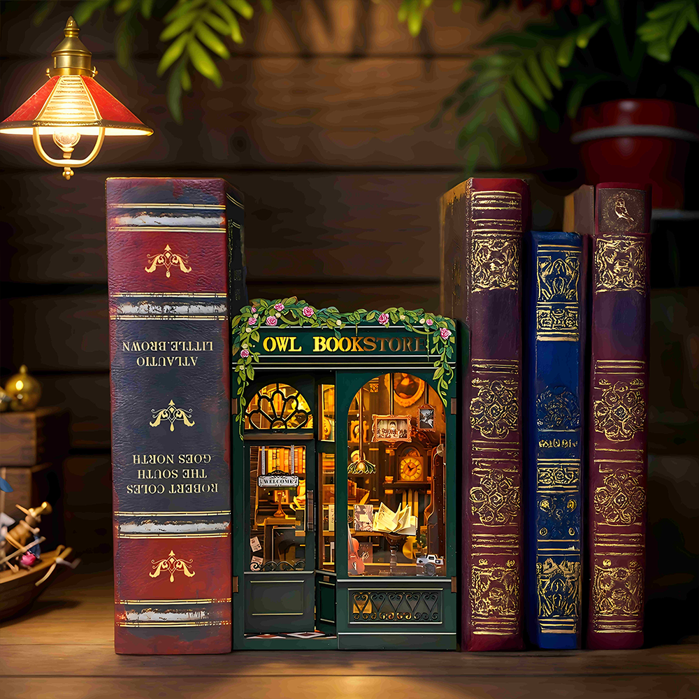 Book Nook "Livraria da Coruja" DIY (Faça Você Mesmo)