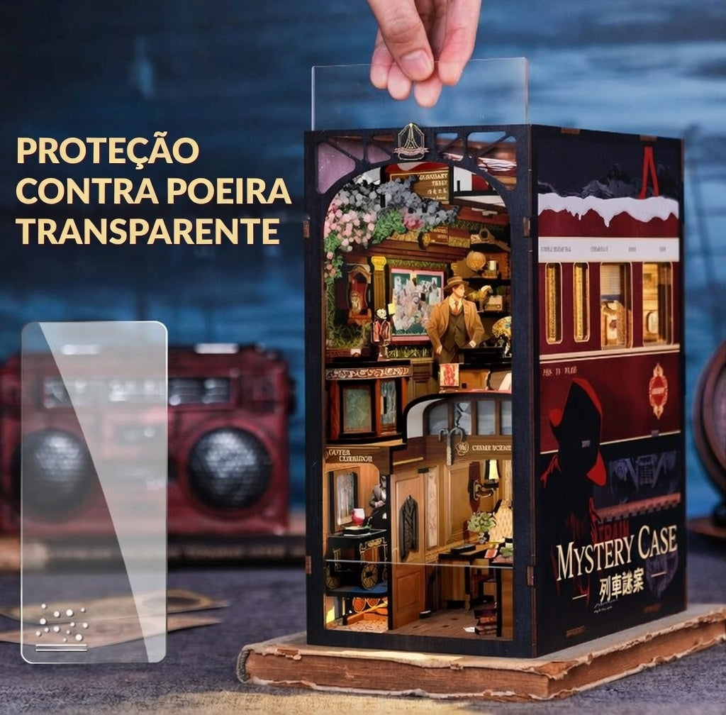 Book Nook "Mistério no Trem" DIY (Faça Você Mesmo)