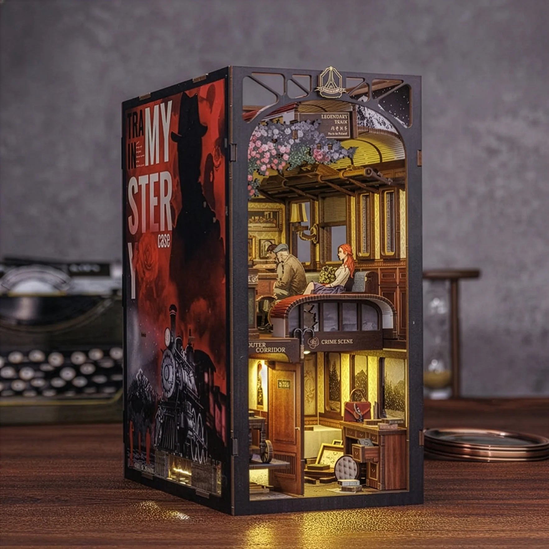 Book Nook "Mistério no Trem" DIY (Faça Você Mesmo)