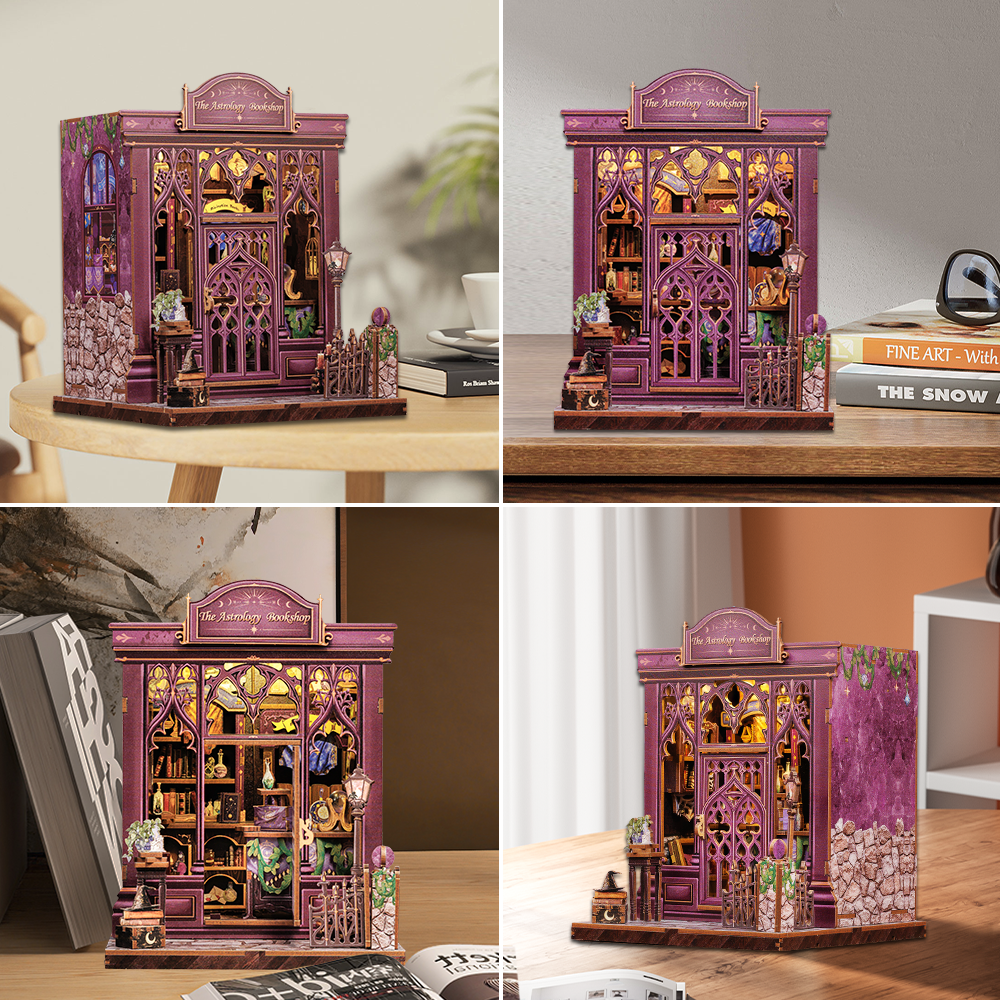 Casa Miniatura "A Livraria de Astrologia" DIY (Faça Você Mesmo)
