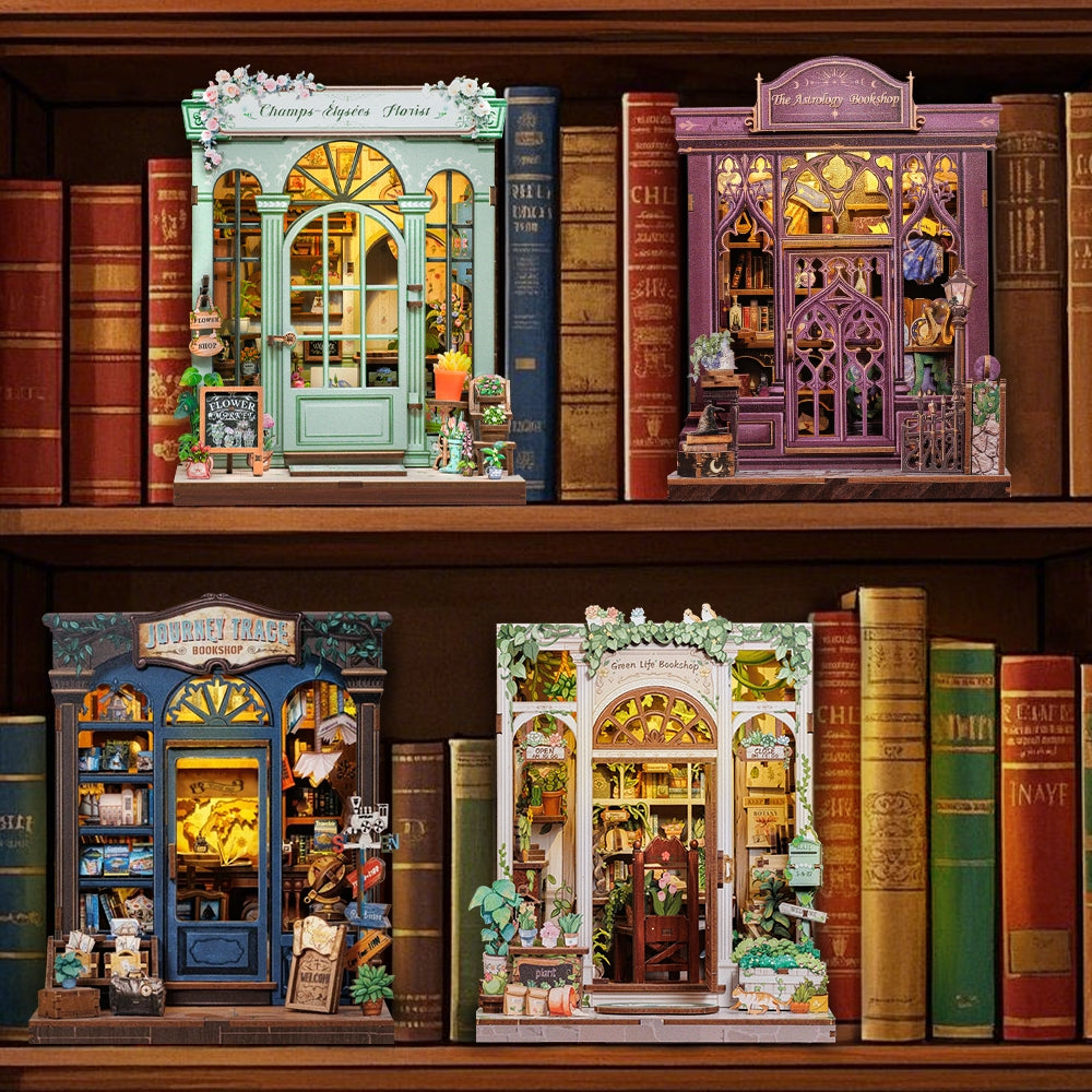 Casa Miniatura "A Livraria de Astrologia" DIY (Faça Você Mesmo)