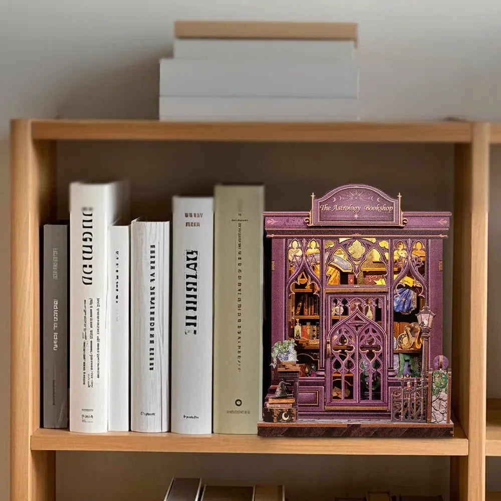 Casa Miniatura "A Livraria de Astrologia" DIY (Faça Você Mesmo)