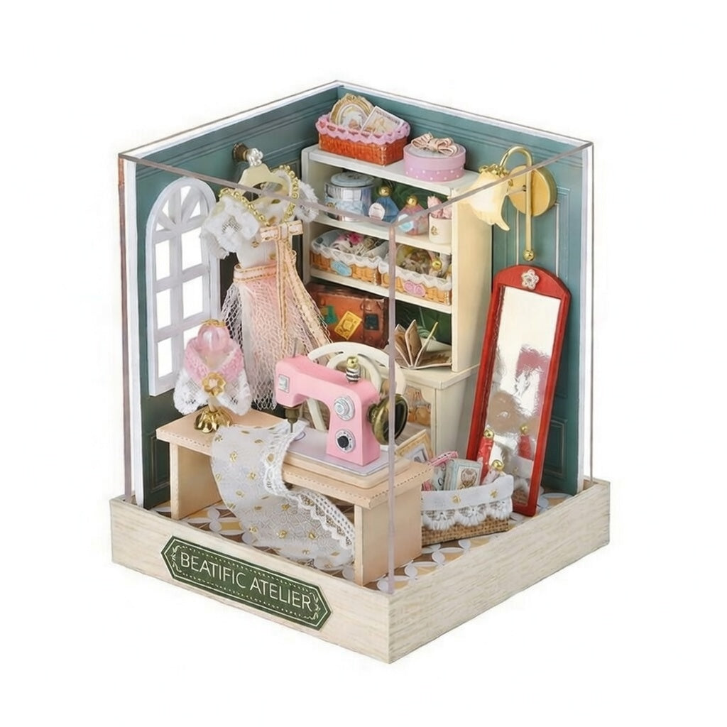Casa Miniatura "Ateliê Feliz" DIY (Faça Você Mesmo)
