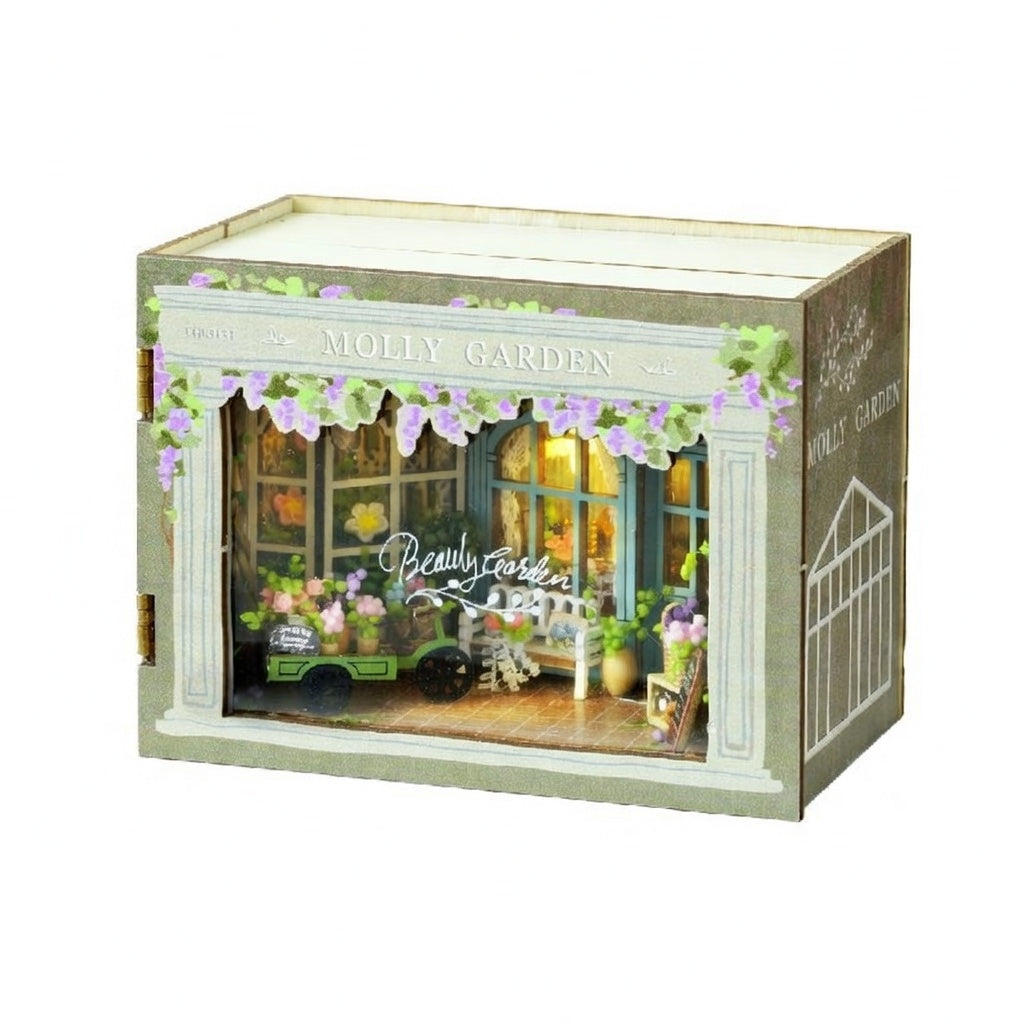 Casa Miniatura "Beleza de Jardim" DIY (Faça Você Mesmo)