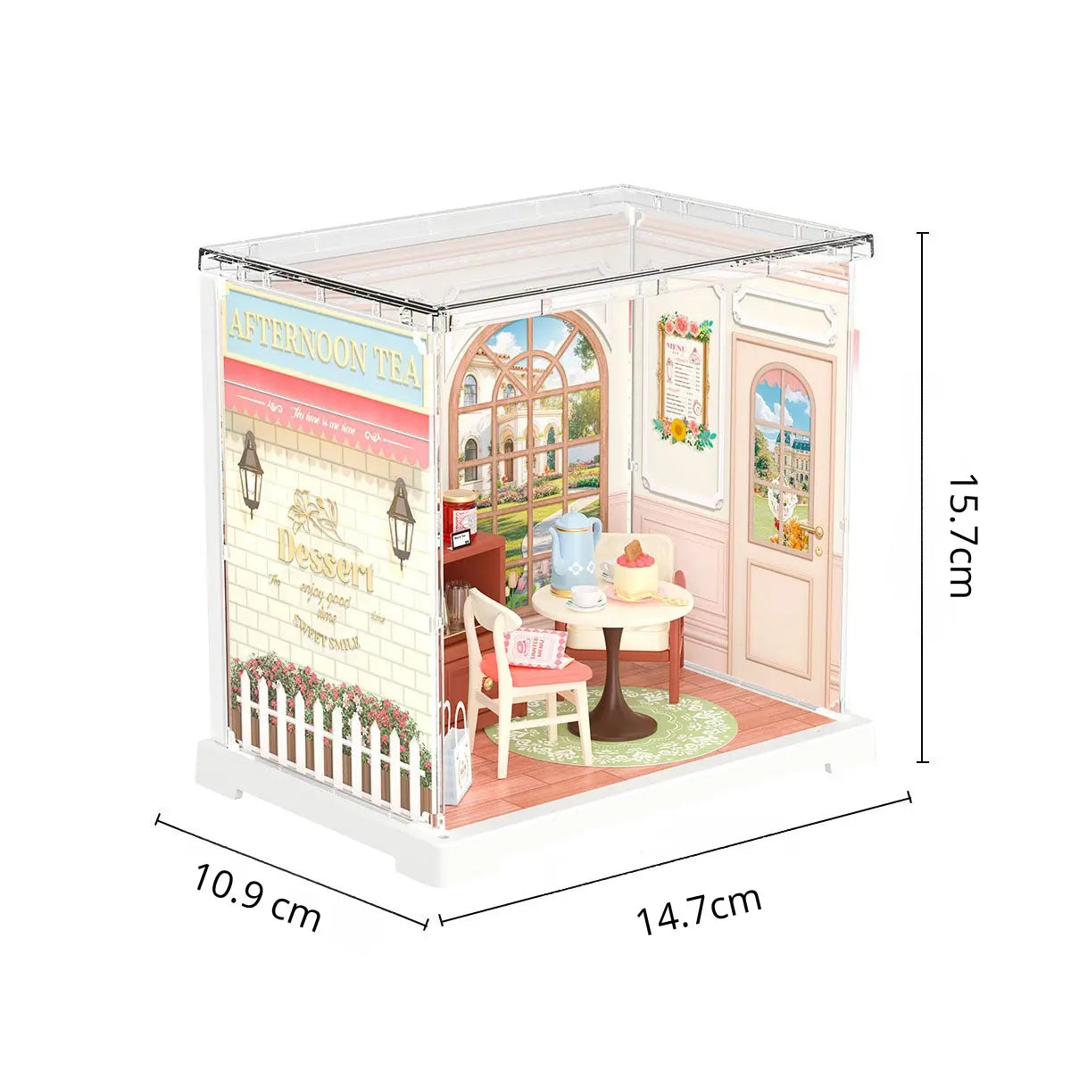Casa Miniatura "Casa de Chá da Tarde" DIY (Faça Você Mesmo)