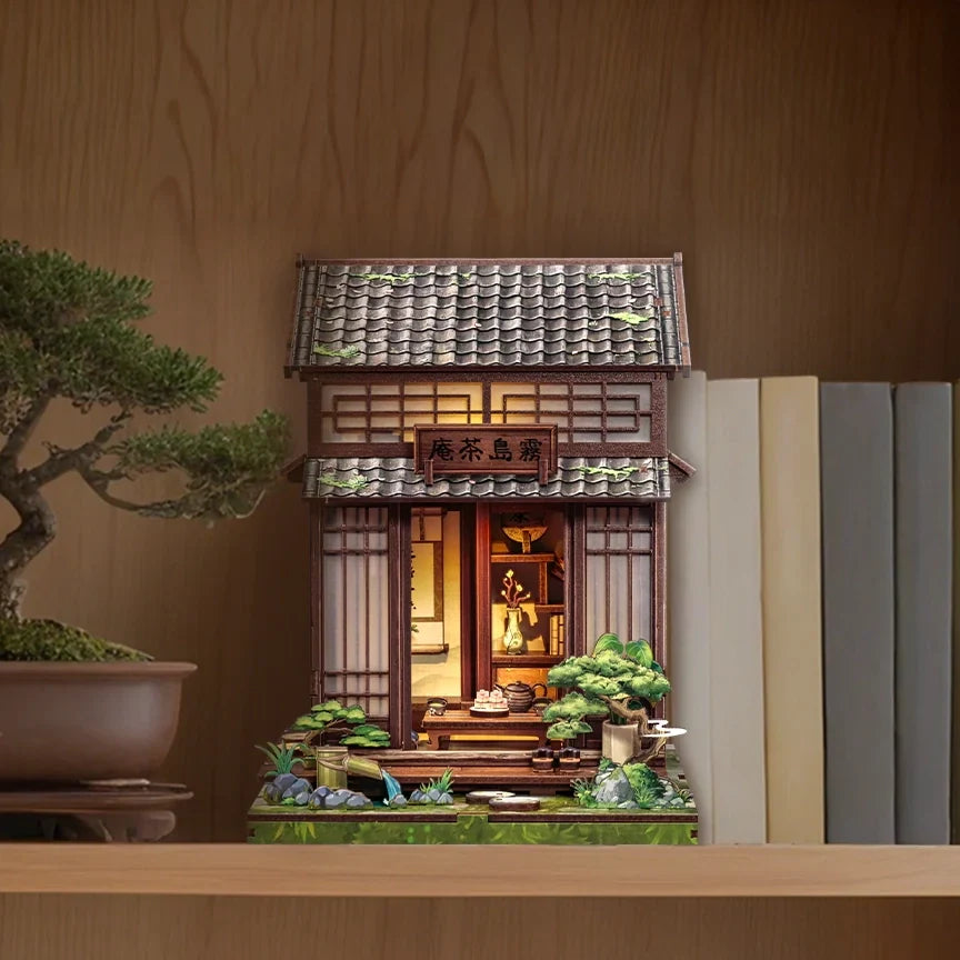 Casa Miniatura "Casa de Chá Japonesa" DIY (Faça Você Mesmo)