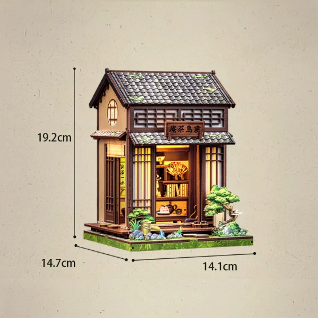 Casa Miniatura "Casa de Chá Japonesa" DIY (Faça Você Mesmo)