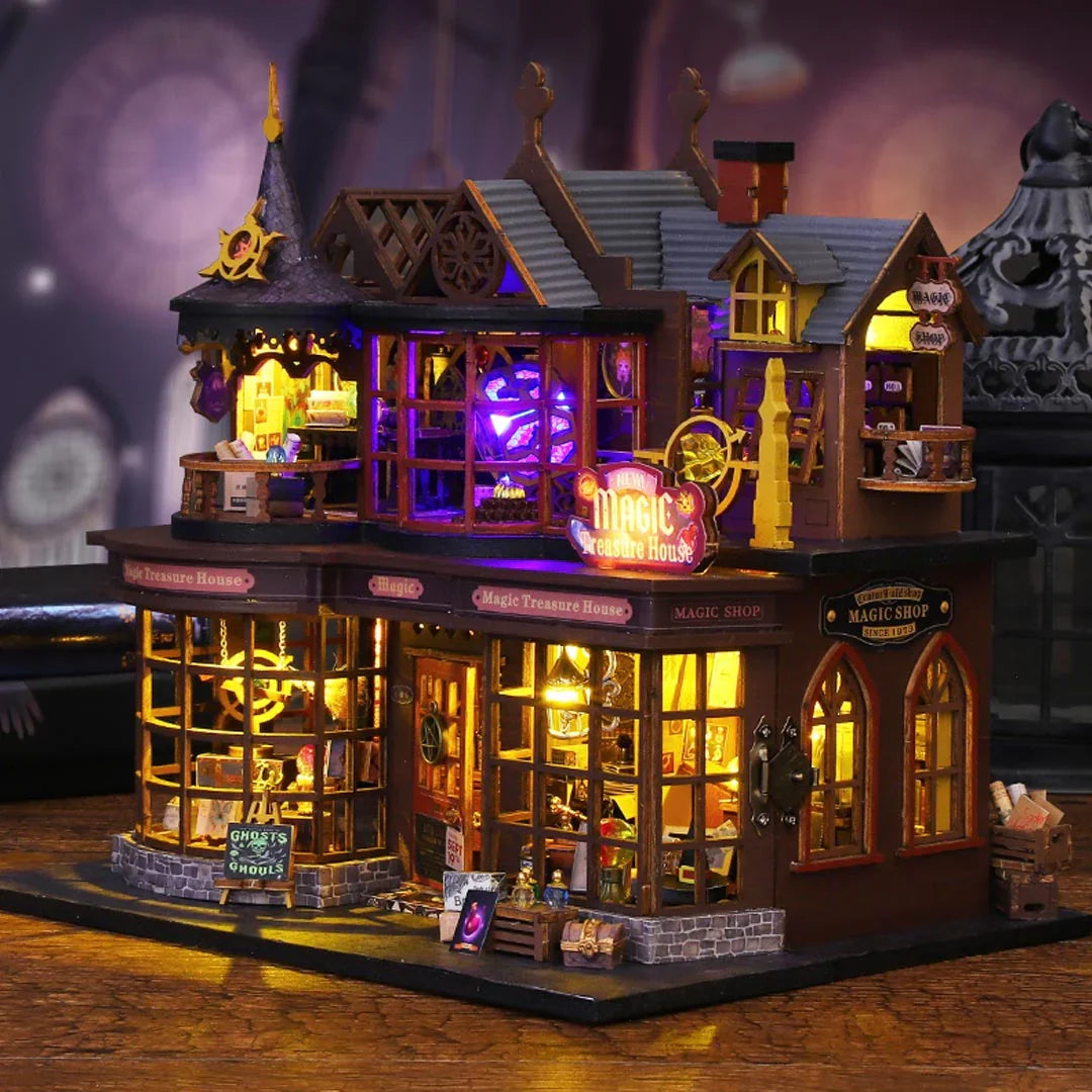 Casa Miniatura "Casa Encantada do Tesouro" DIY (Faça Você Mesmo)
