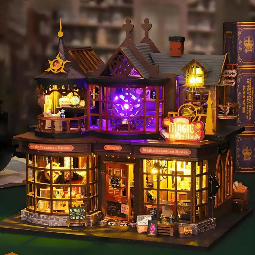 Casa Miniatura "Casa Encantada do Tesouro" DIY (Faça Você Mesmo)