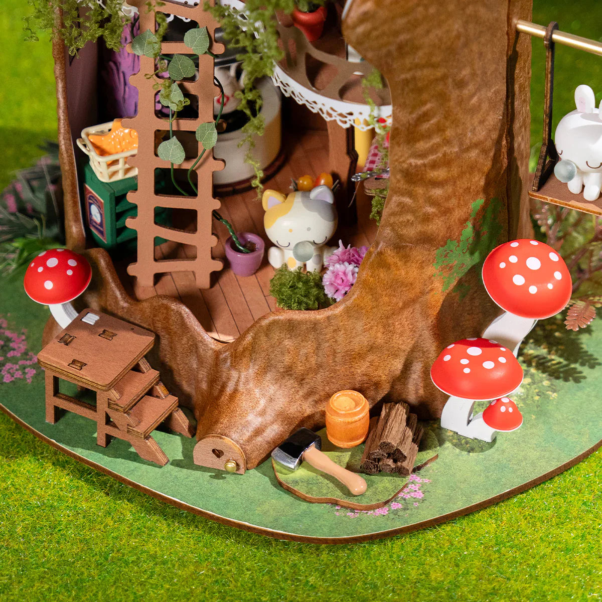 Casa Miniatura "Casa na Árvore" DIY (Faça Você Mesmo)