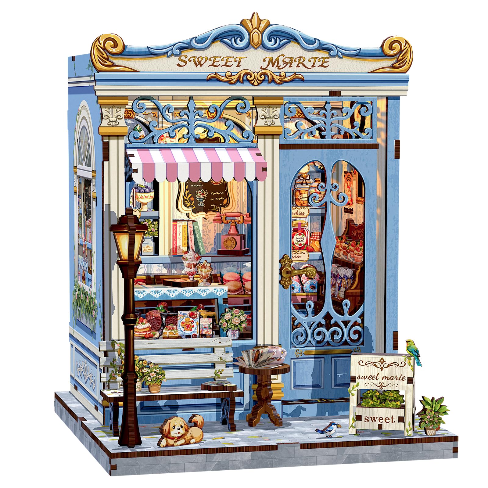 Casa Miniatura "Confeitaria Doce Marie" DIY (Faça Você Mesmo)