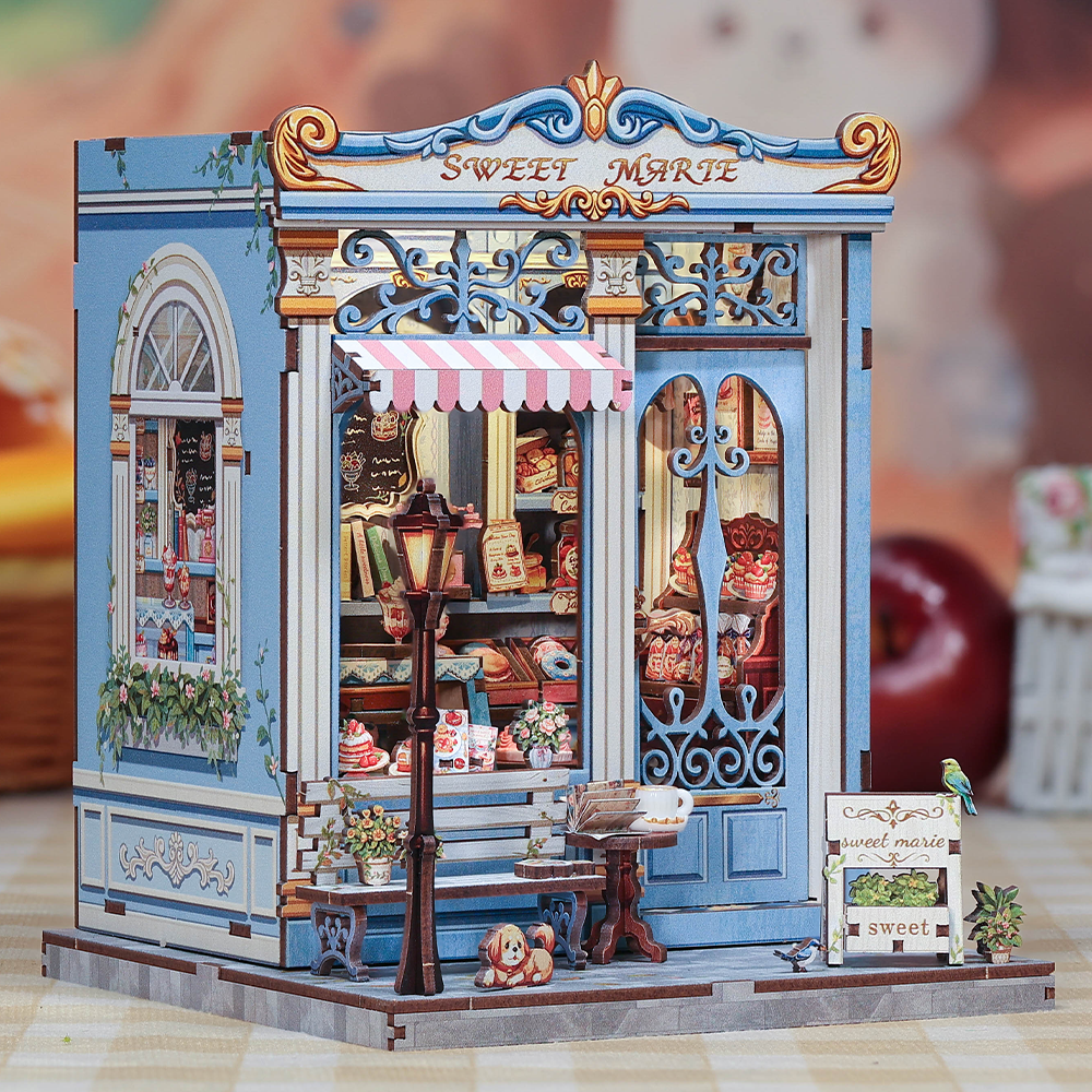 Casa Miniatura "Confeitaria Doce Marie" DIY (Faça Você Mesmo)