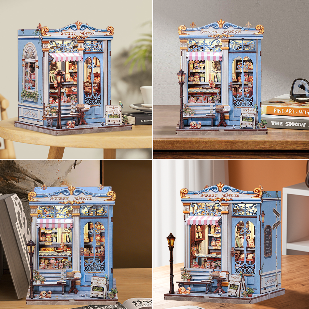 Casa Miniatura "Confeitaria Doce Marie" DIY (Faça Você Mesmo)