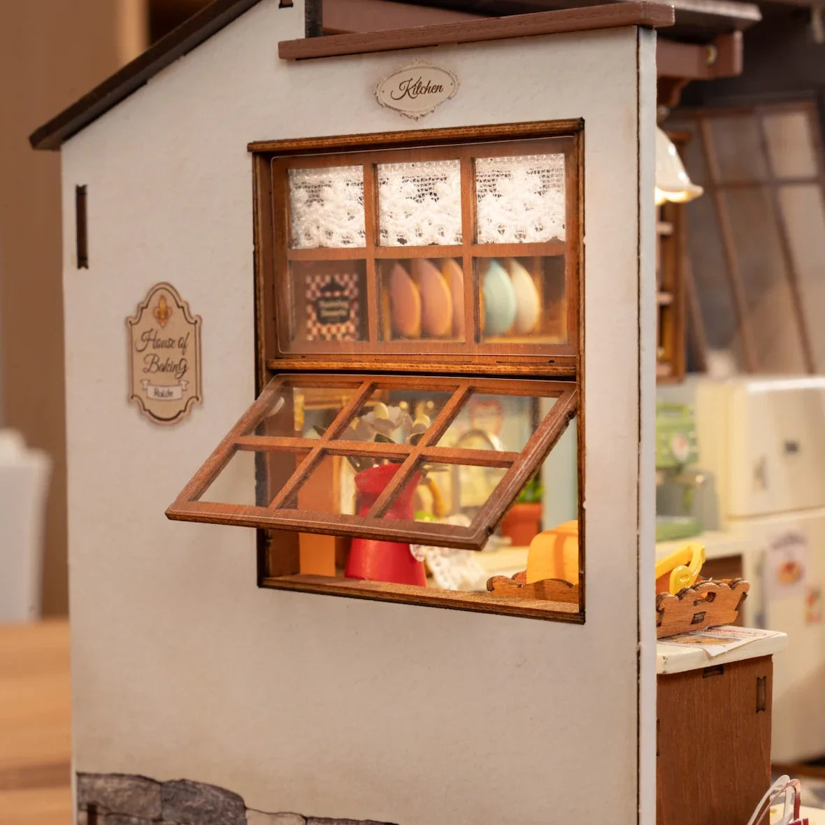 Casa Miniatura "Cozinha Retrô" DIY (Faça Você Mesmo)