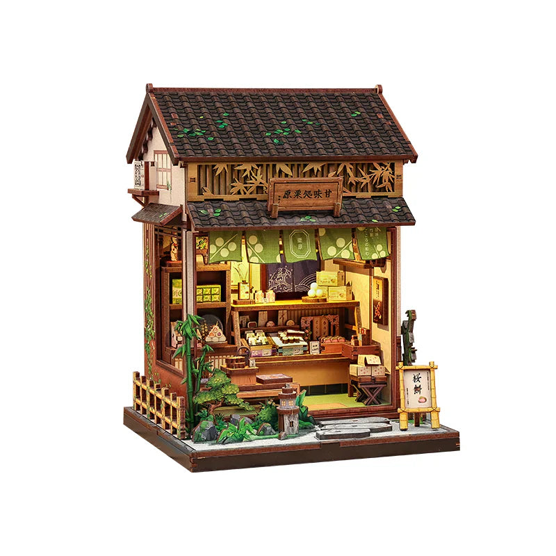 Casa Miniatura "Doçaria Tradicional Japonesa" DIY (Faça Você Mesmo)