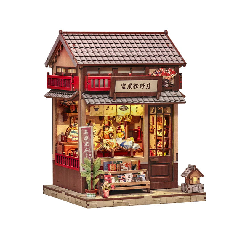 Casa Miniatura "Empório Japonês de Leques" DIY (Faça Você Mesmo)