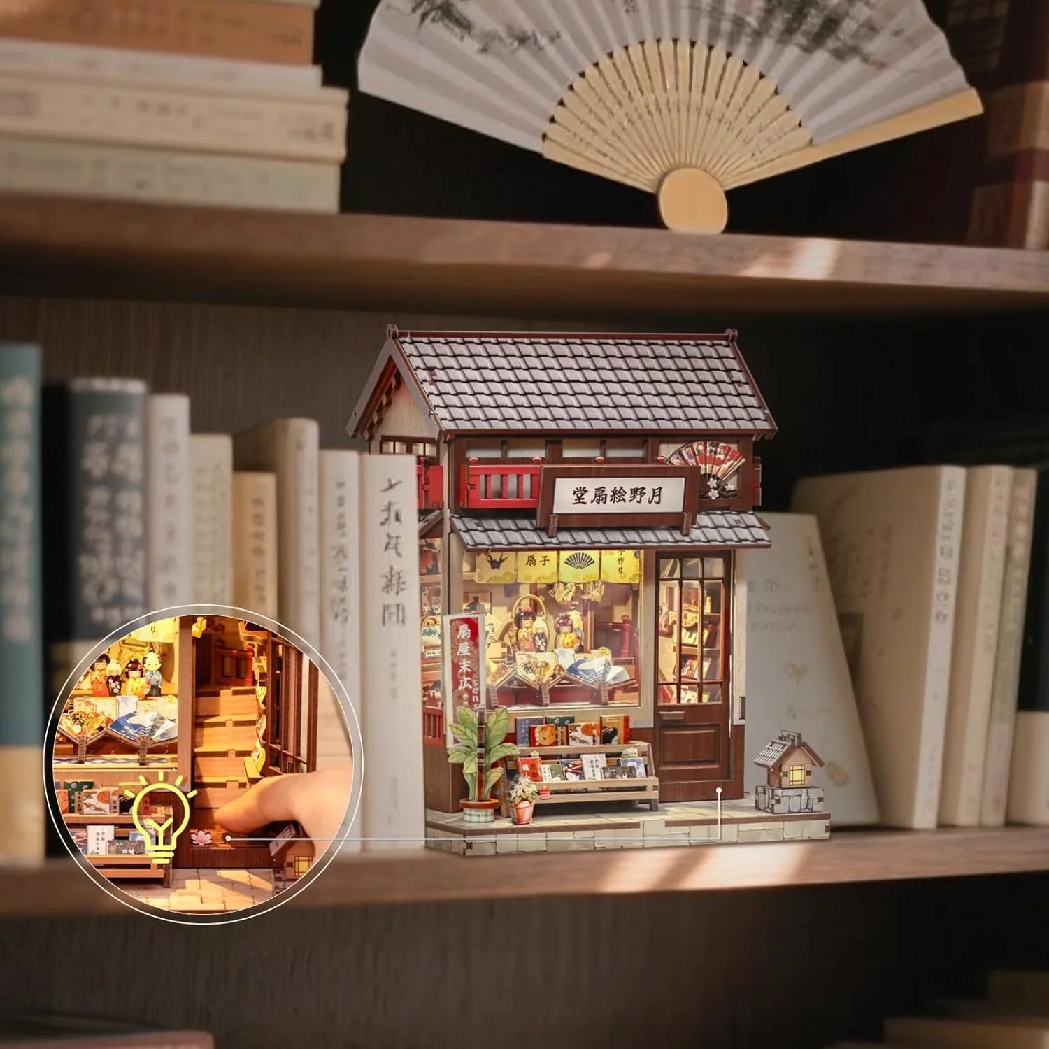Casa Miniatura "Empório Japonês de Leques" DIY (Faça Você Mesmo)