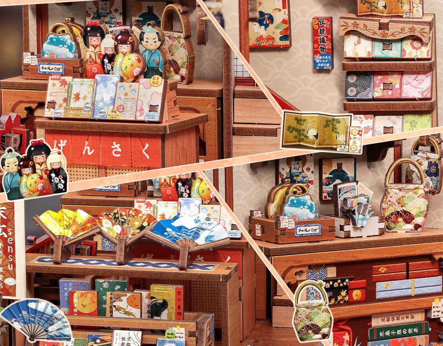 Casa Miniatura "Empório Japonês de Leques" DIY (Faça Você Mesmo)