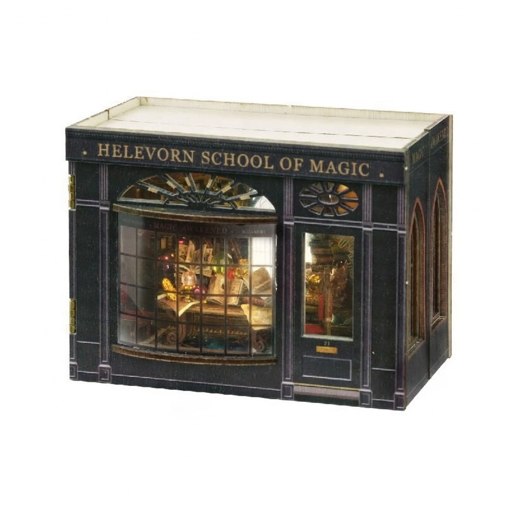 Casa Miniatura "Escola de Magia de Helevorn" DIY (Faça Você Mesmo)