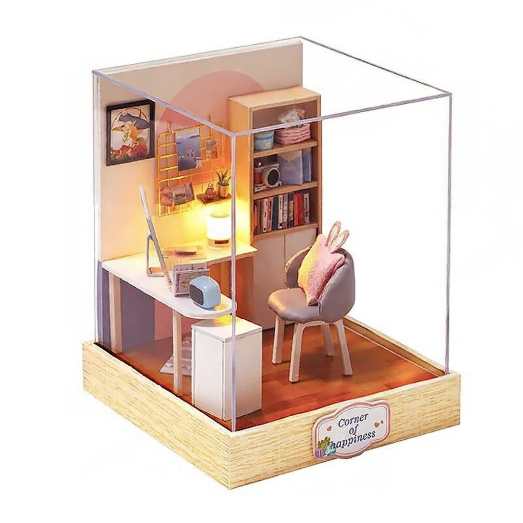Casa Miniatura "Escritório da Felicidade" DIY (Faça Você Mesmo)