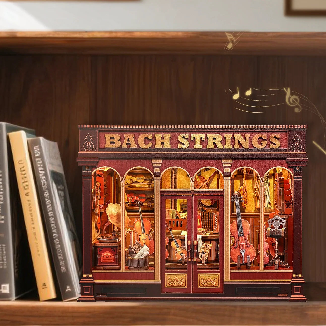 Casa Miniatura "Estúdio de Música" DIY (Faça Você Mesmo)