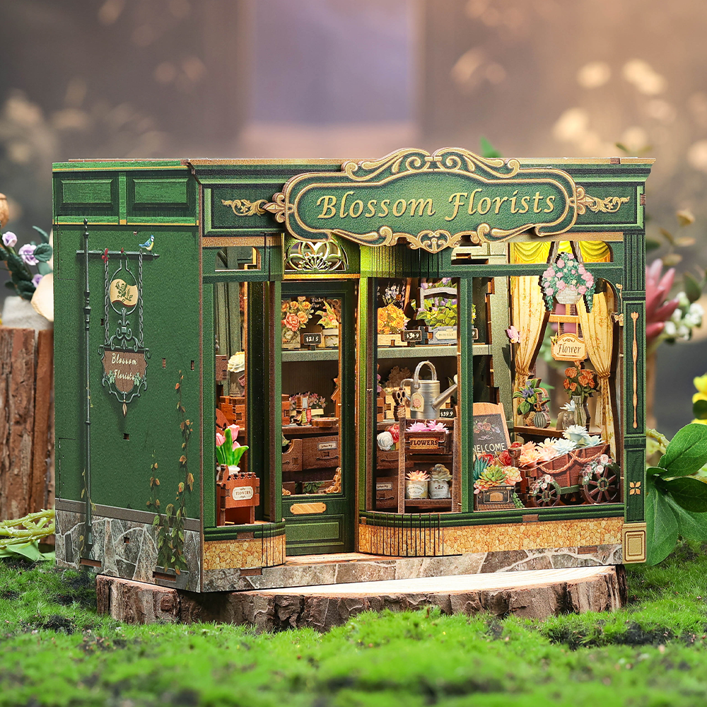 Casa Miniatura "Floricultura Mágica" DIY (Faça Você Mesmo)