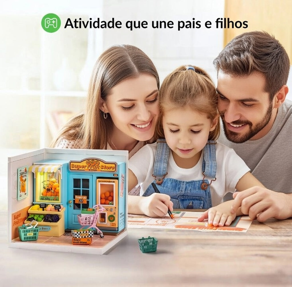 Casa Miniatura "Fruteira de Bairro" DIY (Faça Você Mesmo)