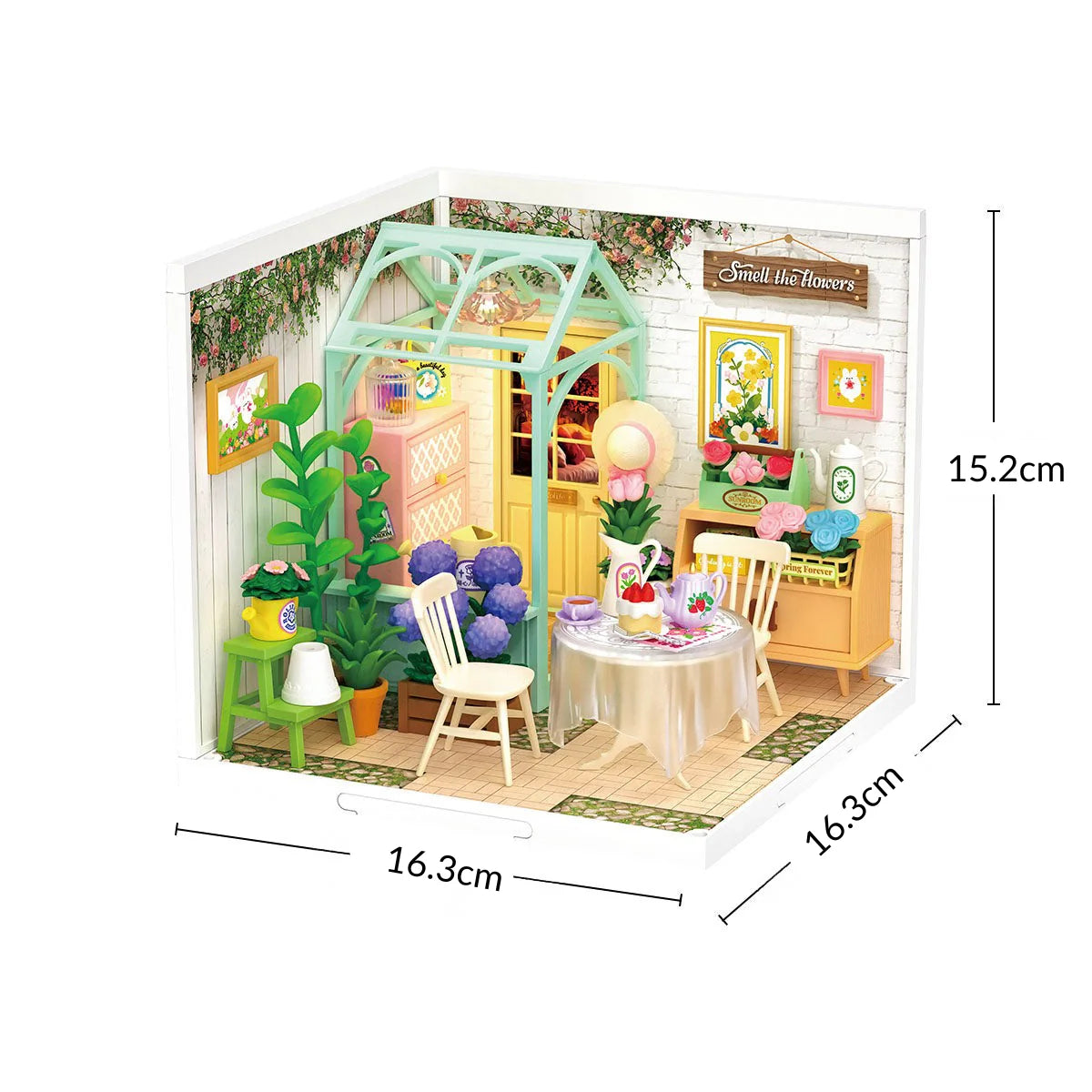 Casa Miniatura "Jardim de Dentro" DIY (Faça Você Mesmo)