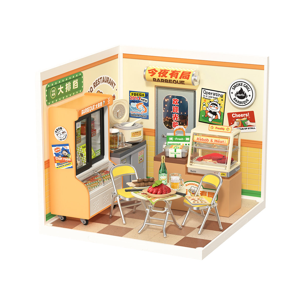 Casa Miniatura "Lanchonete Urbana" DIY (Faça Você Mesmo)