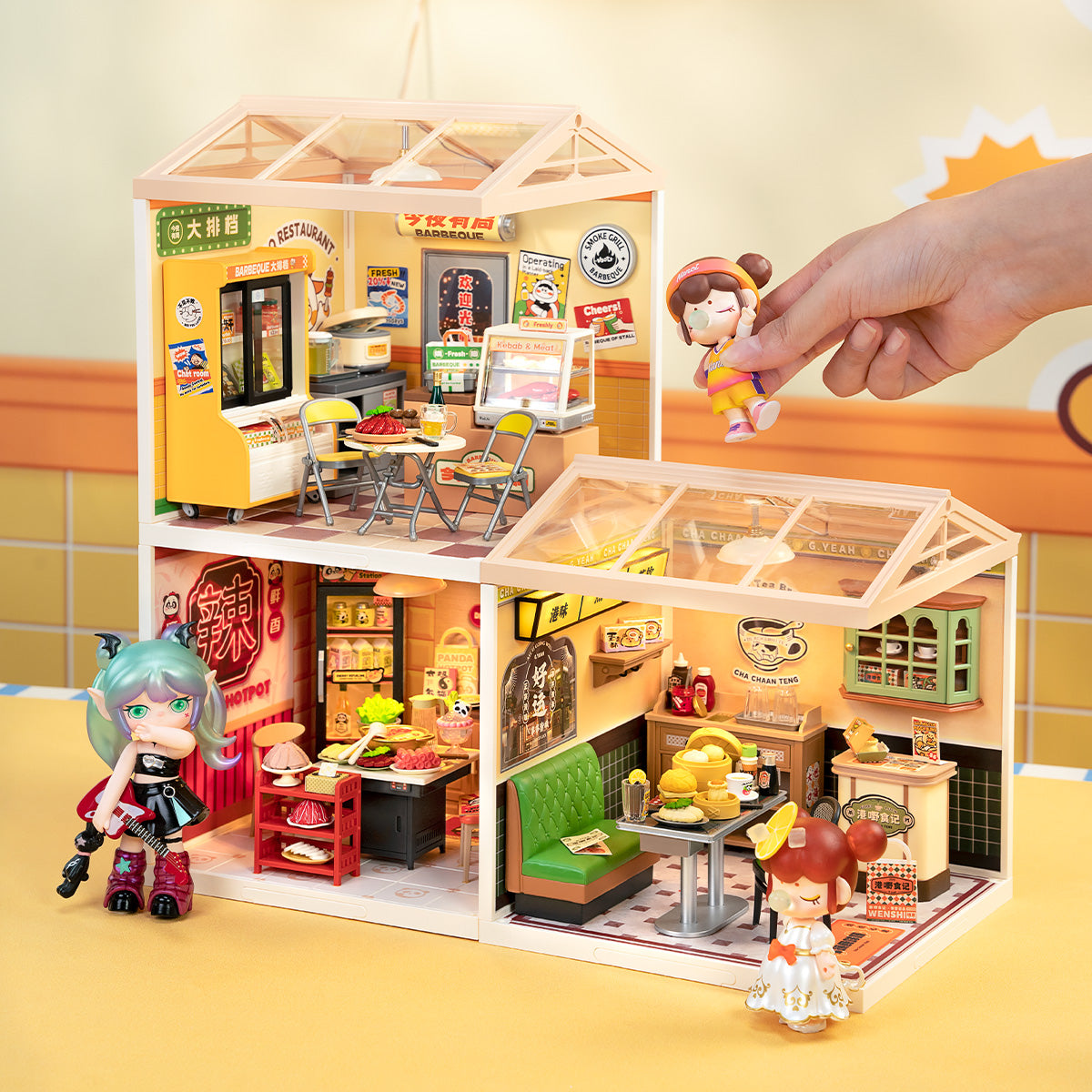 Casa Miniatura "Lanchonete Urbana" DIY (Faça Você Mesmo)
