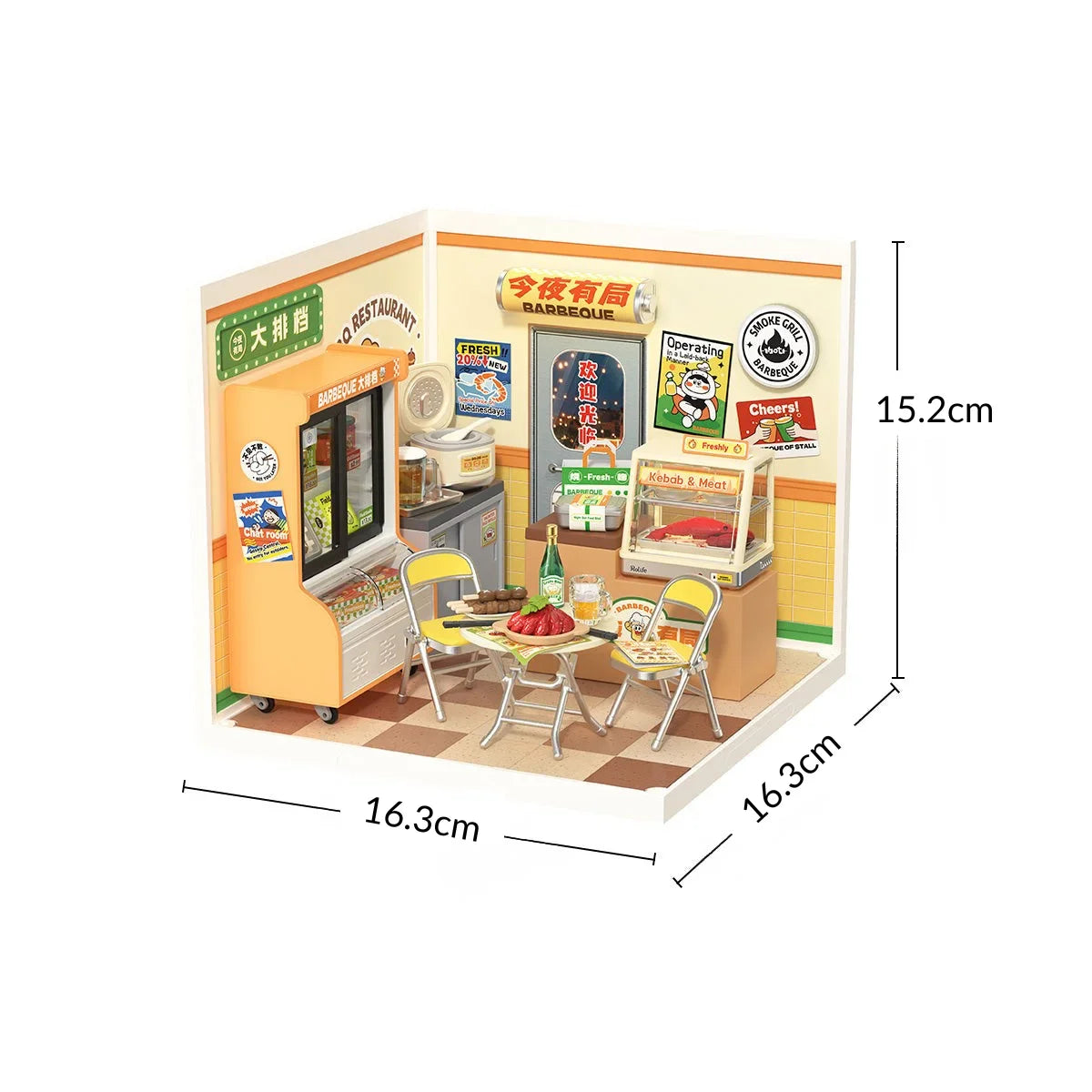 Casa Miniatura "Lanchonete Urbana" DIY (Faça Você Mesmo)