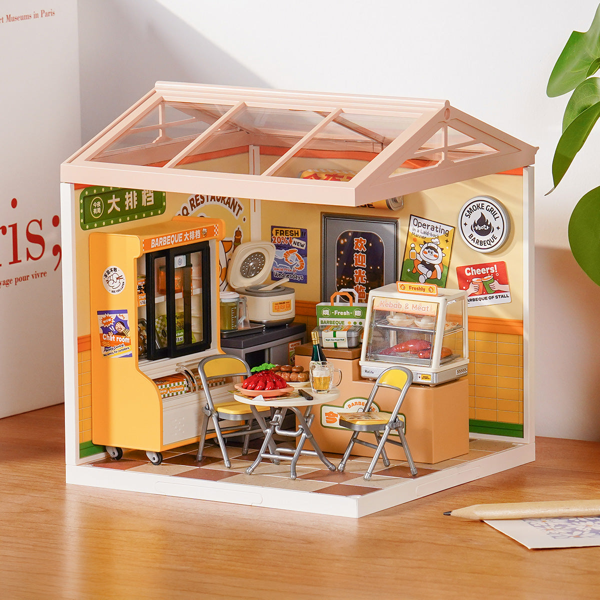 Casa Miniatura "Lanchonete Urbana" DIY (Faça Você Mesmo)