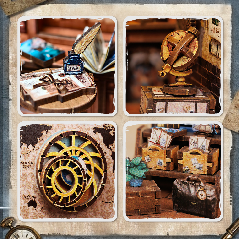 Casa Miniatura "Livraria Caminhos do Viajante" DIY (Faça Você Mesmo)
