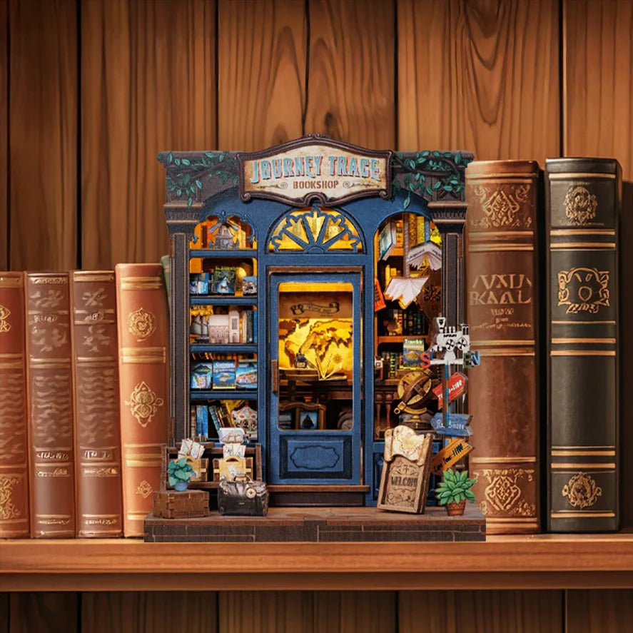 Casa Miniatura "Livraria Caminhos do Viajante" DIY (Faça Você Mesmo)