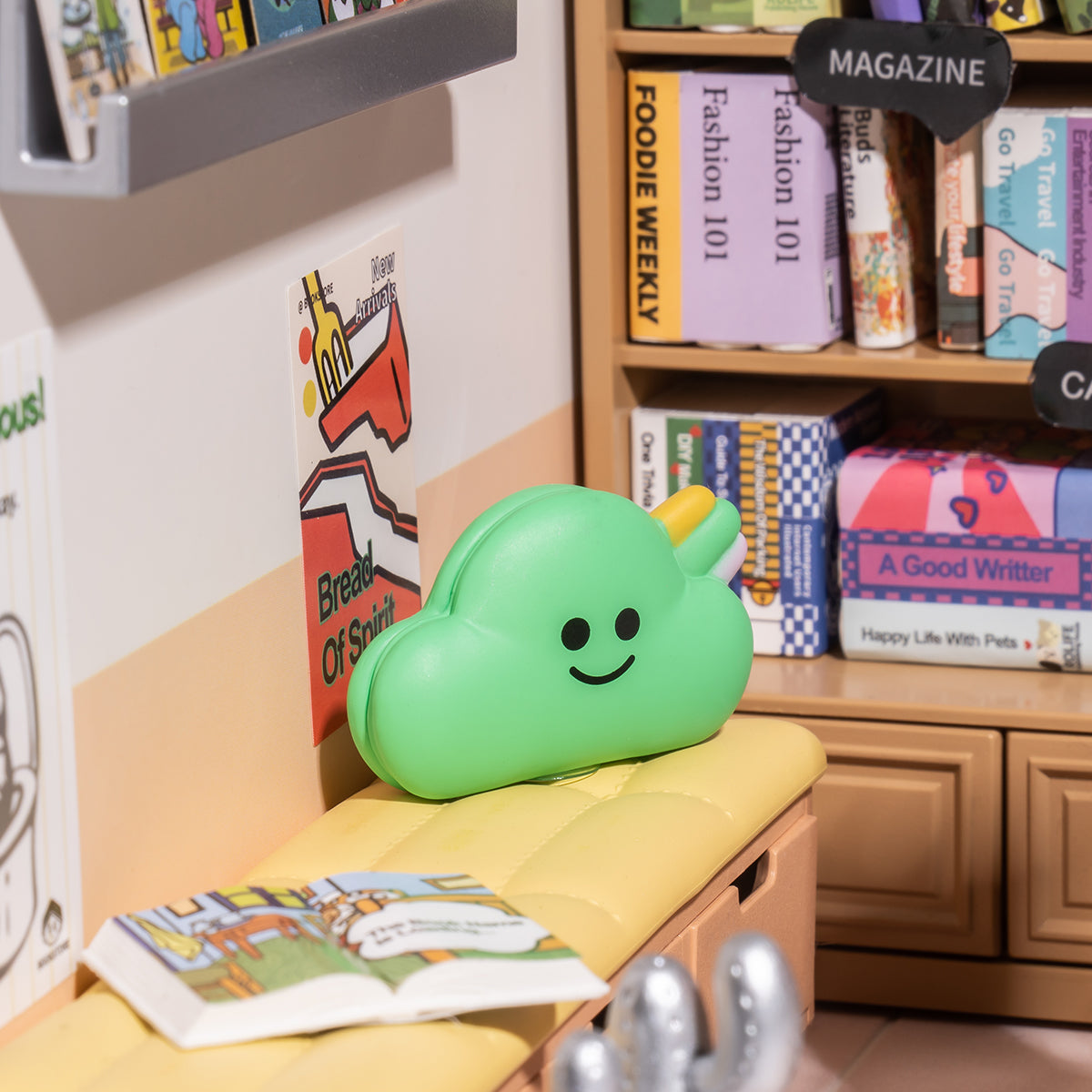 Casa Miniatura "Livraria Contemporânea" DIY (Faça Você Mesmo)