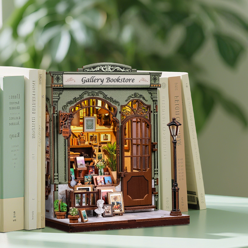 Casa Miniatura "Livraria Galeria" DIY (Faça Você Mesmo)