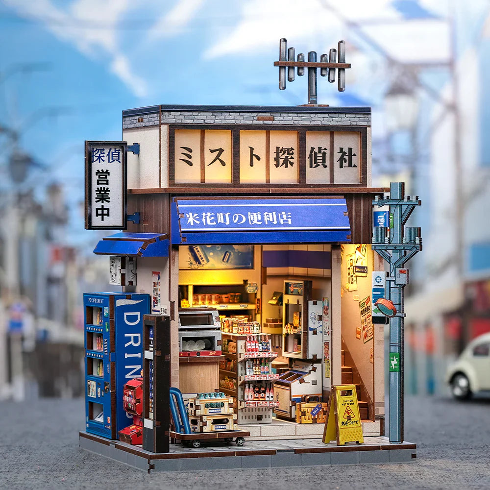 Casa Miniatura "Loja de Conveniência Japonesa do Bairro Beika" DIY (Faça Você Mesmo)