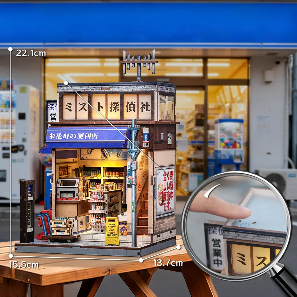 Casa Miniatura "Loja de Conveniência Japonesa do Bairro Beika" DIY (Faça Você Mesmo)