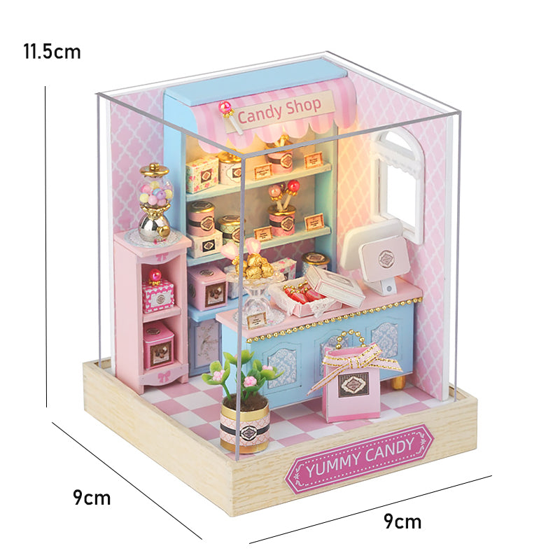 Casa Miniatura "Loja de Doces Yummy" DIY (Faça Você Mesmo)