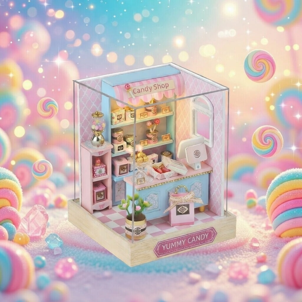 Casa Miniatura "Loja de Doces Yummy" DIY (Faça Você Mesmo)