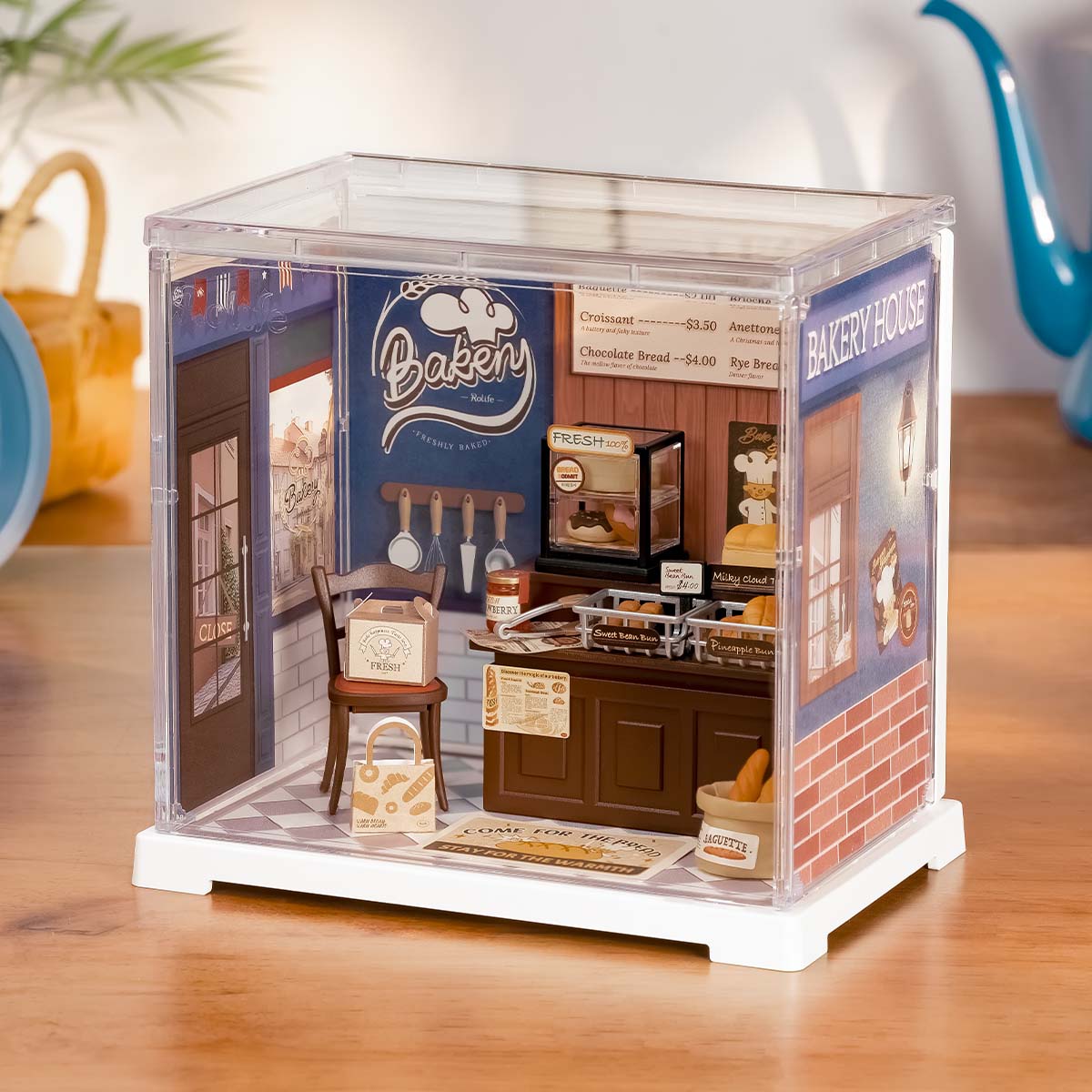 Casa Miniatura "Padaria Europeia" DIY (Faça Você Mesmo)