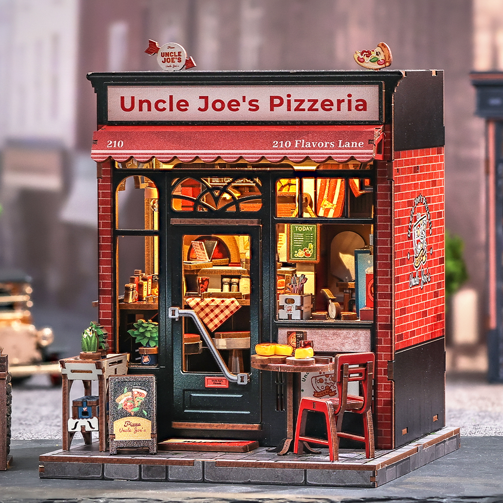 Casa Miniatura "Pizzaria do Tio Joe" DIY (Faça Você Mesmo)