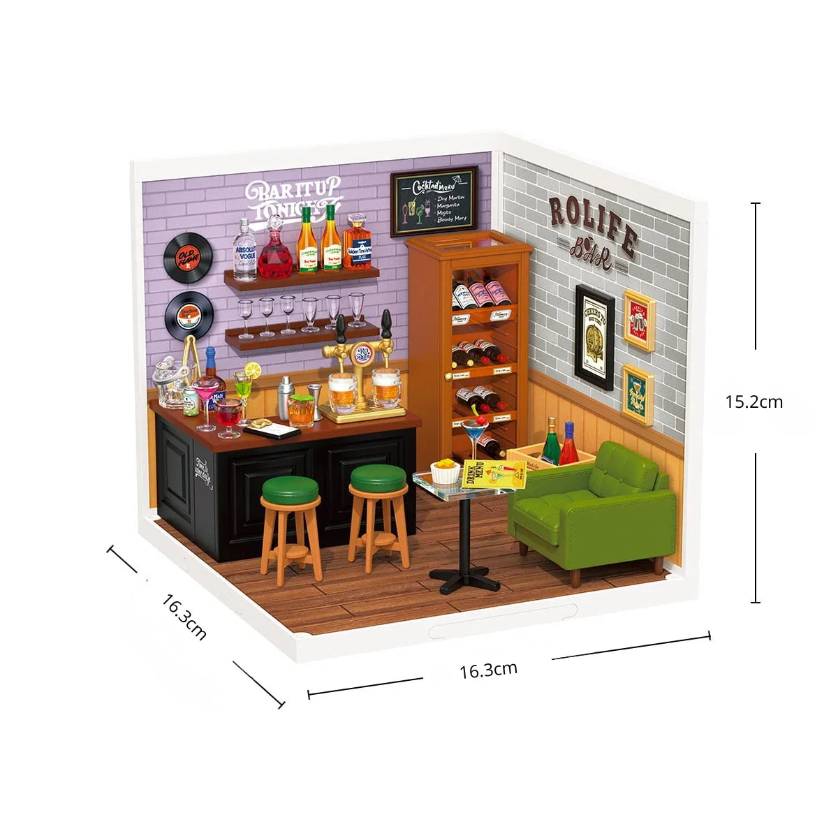 Casa Miniatura "Pub da Celebração" DIY (Faça Você Mesmo)
