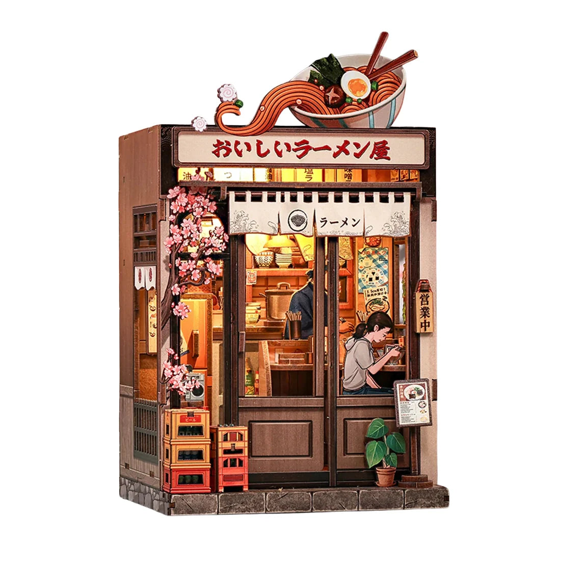 Casa Miniatura "Restaurante Oishii Ramen" DIY (Faça Você Mesmo)