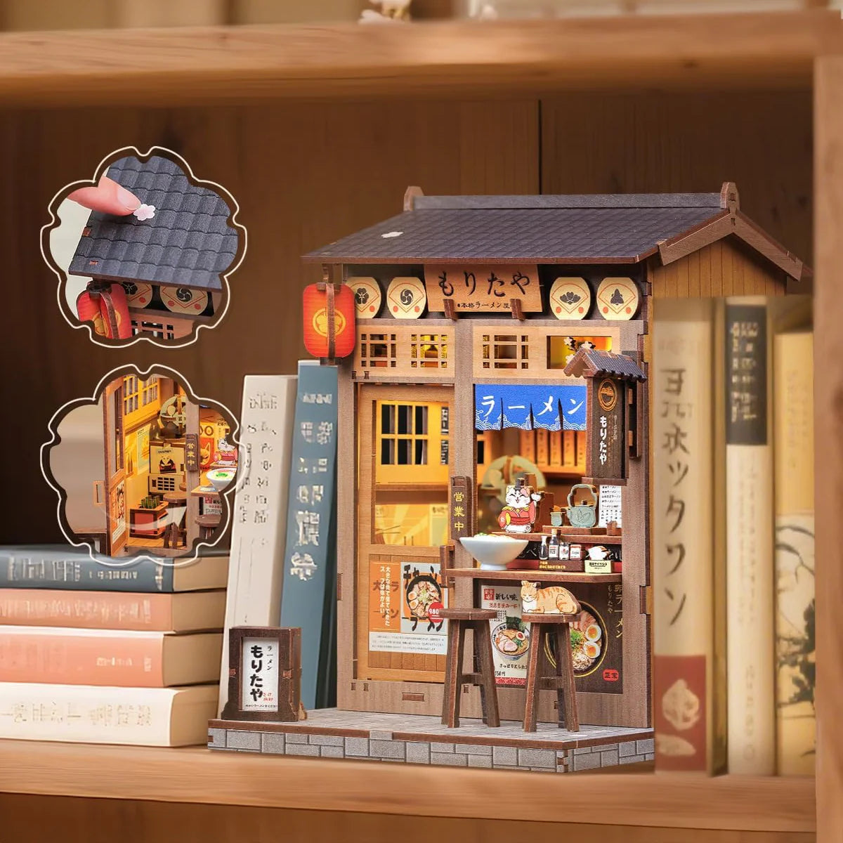 Casa Miniatura "Restaurante Ramen-ya" DIY (Faça Você Mesmo)