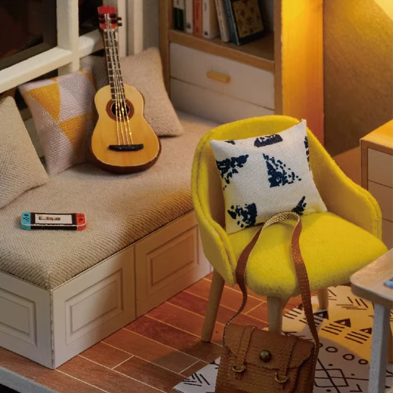 Casa Miniatura "Sala de Estudos" DIY (Faça Você Mesmo)