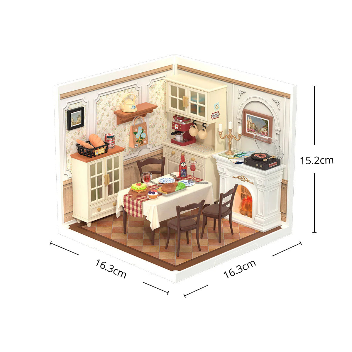 Casa Miniatura "Sala de Jantar Acolhedora" DIY (Faça Você Mesmo)